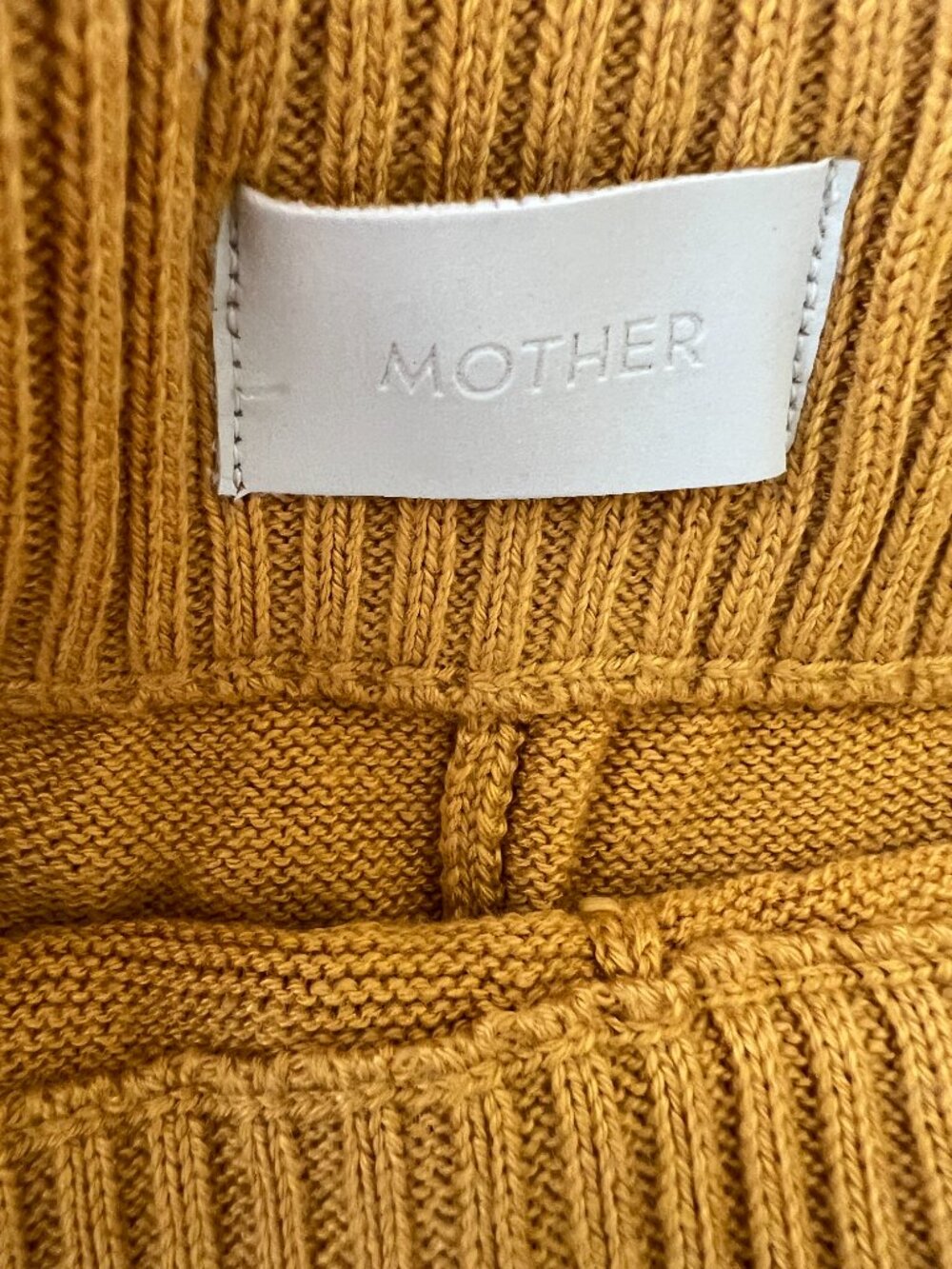 MOTHER - 2 Piece Knit Short Set - Amber Yellow - Size XS - Picture 5 of 12